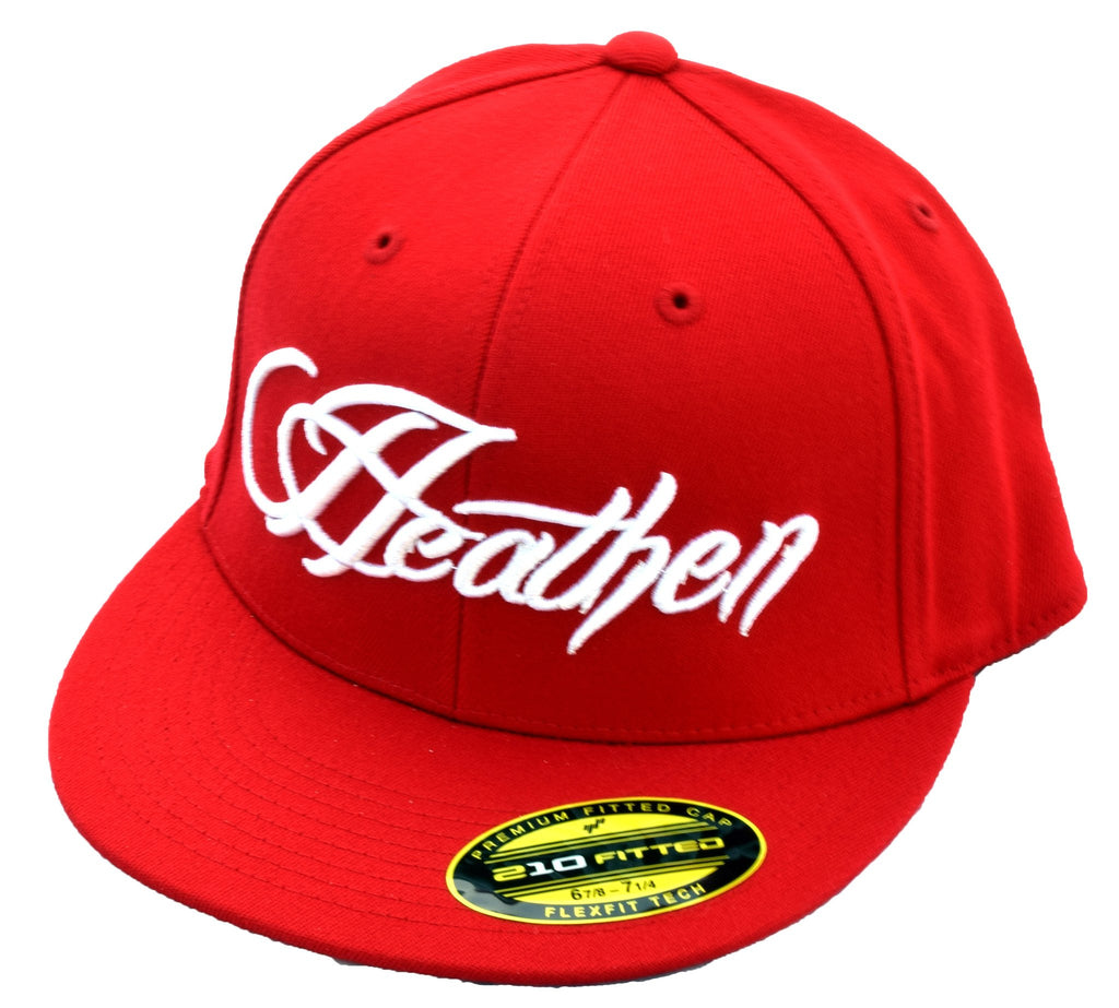 Script Text Hat Heathen Script Flex Fit Hat